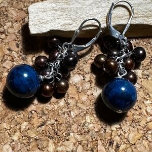 Sterling Silver Gem Earrings